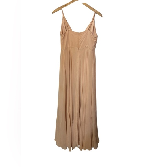 BHLDN Eva Blush chiffon Dress Size Small - Picture 6 of 13